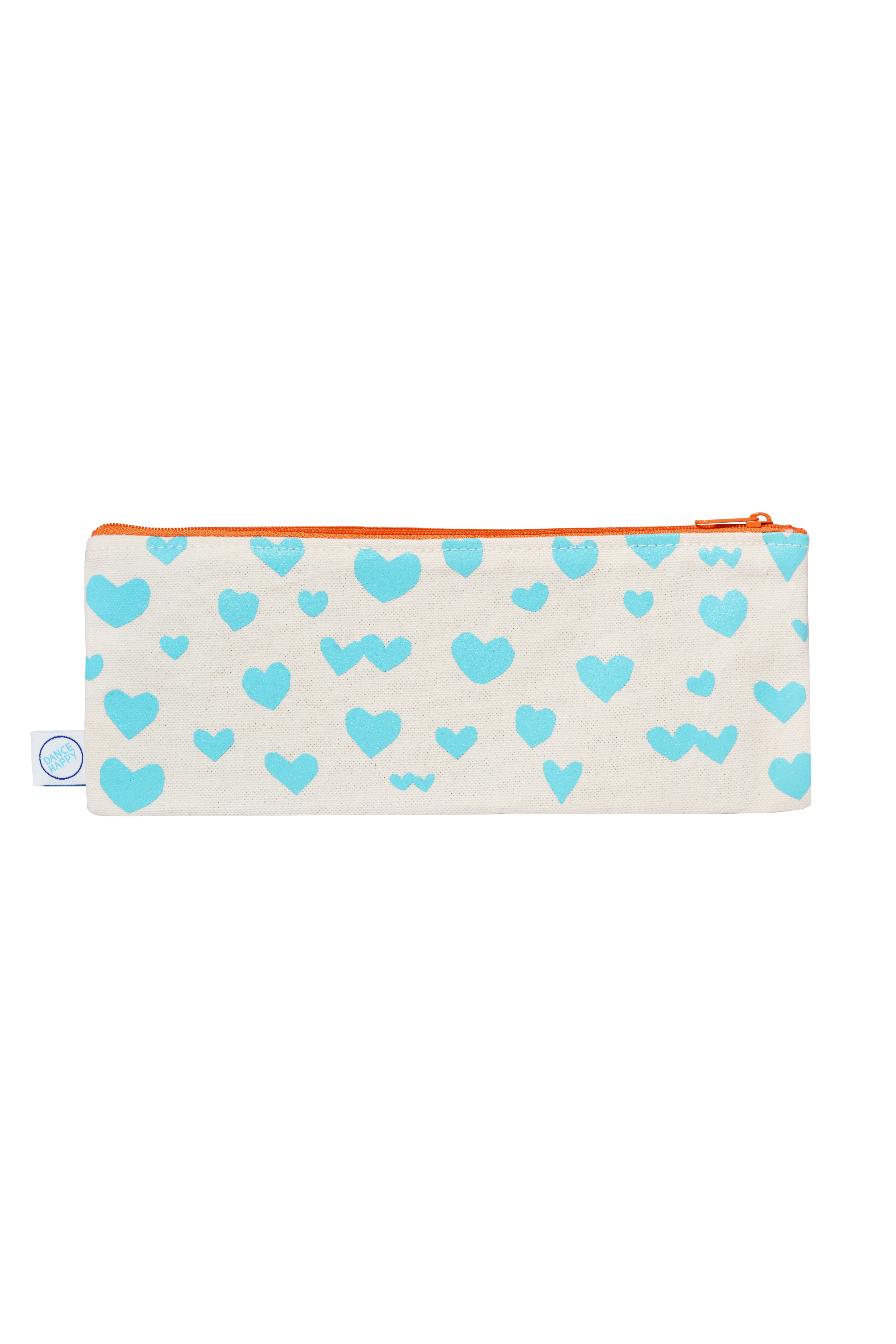 Dance Happy Love Who You Are pencil case, Alternate, color, Aqua