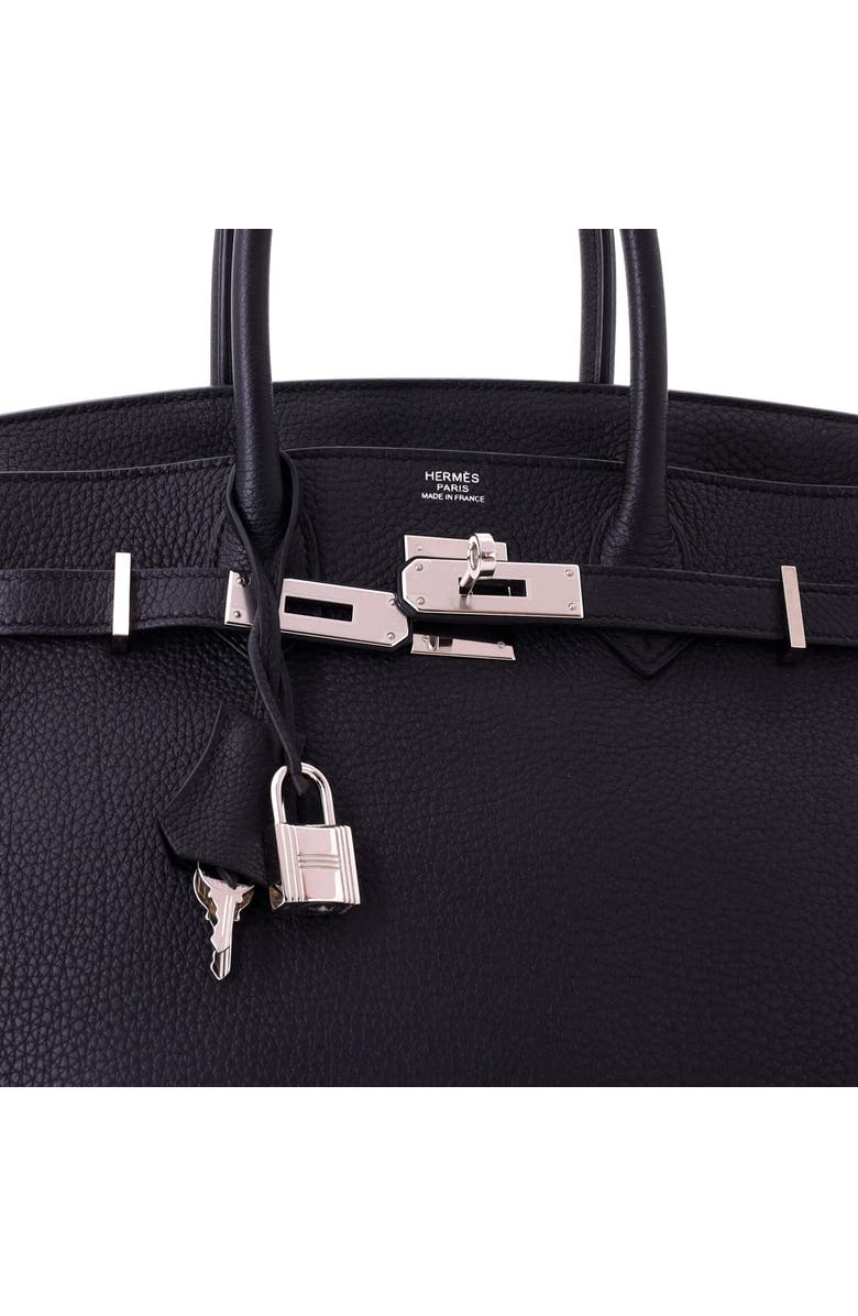 Pre-Owned Hermes Birkin Handbag Black Togo with Palladium Hardware 30, Alternate, color, Noir
