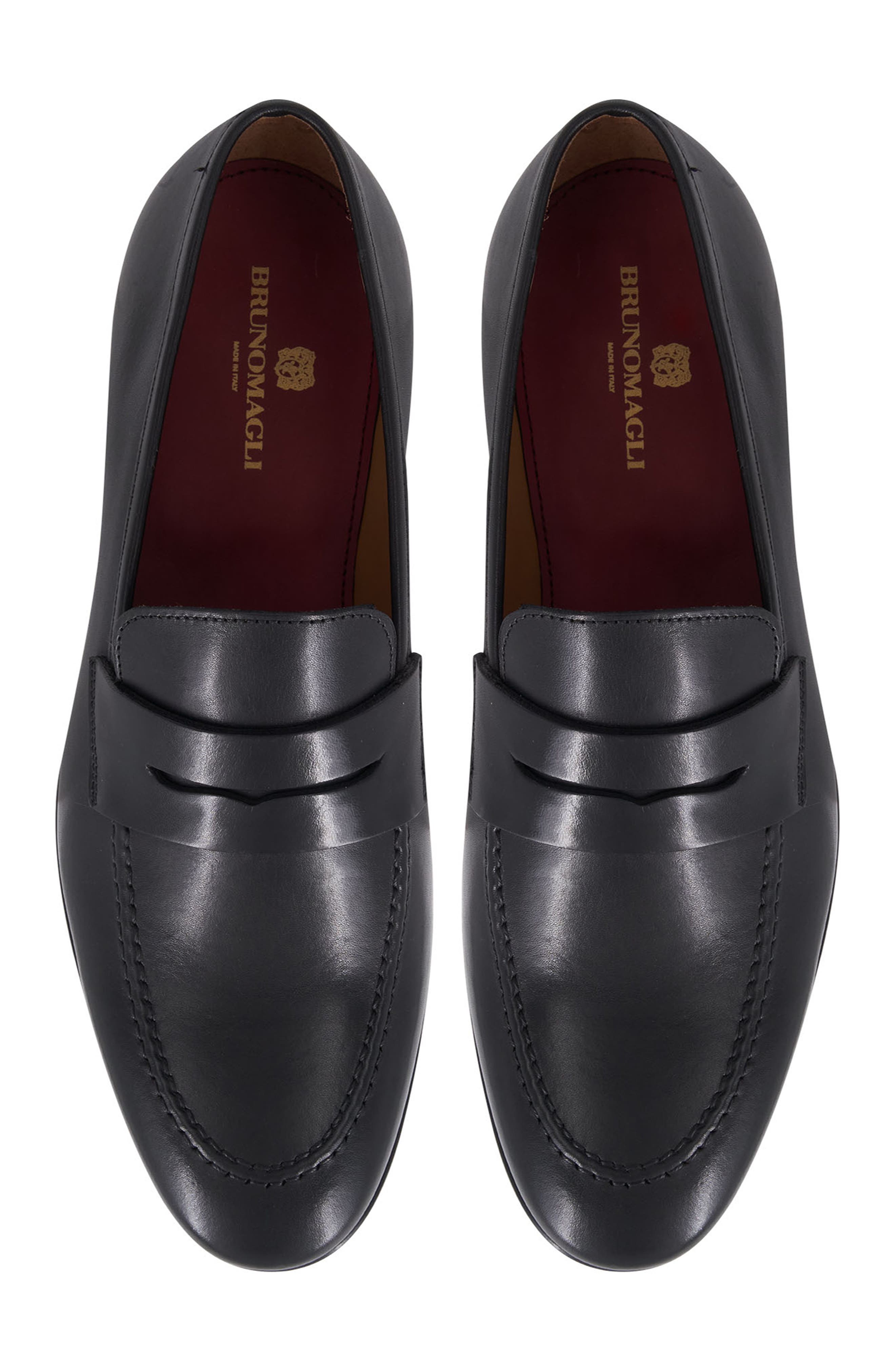 Bruno Magli Preston Penny Loafer, Alternate, color, Black