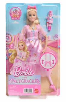 in The Nutcracker Clara Ballerina Doll with Articulated Ankles, Includes Toy Nutcracker