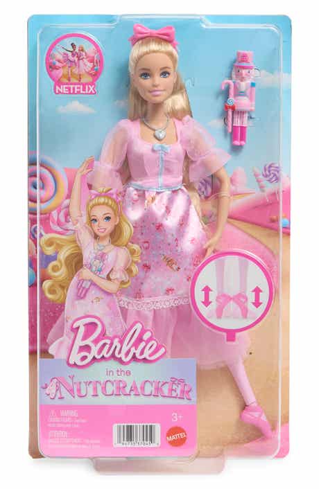 in The Nutcracker Clara Ballerina Doll with Articulated Ankles, Includes Toy Nutcracker