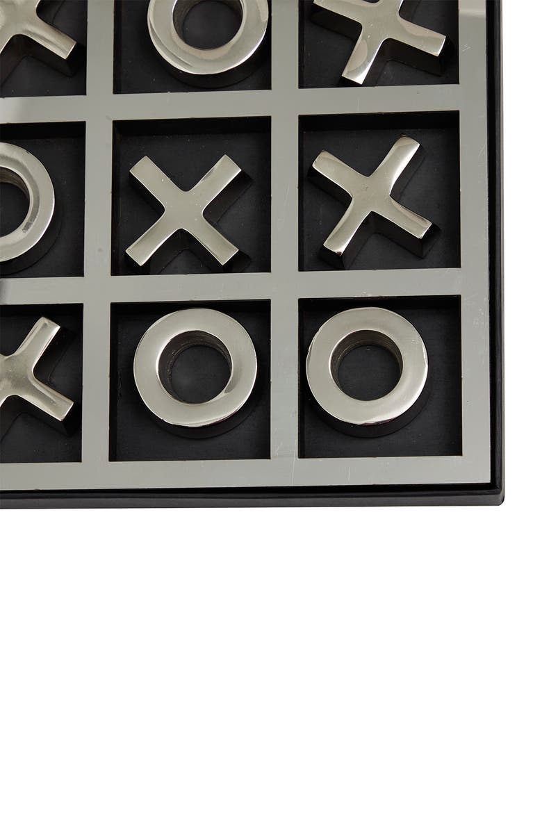 VIVIAN LUNE HOME Silvertone Aluminum Contemporary Game Set, Alternate, color, 