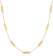 The Lovery Fine Jewelry Gold Bar Chain Necklace