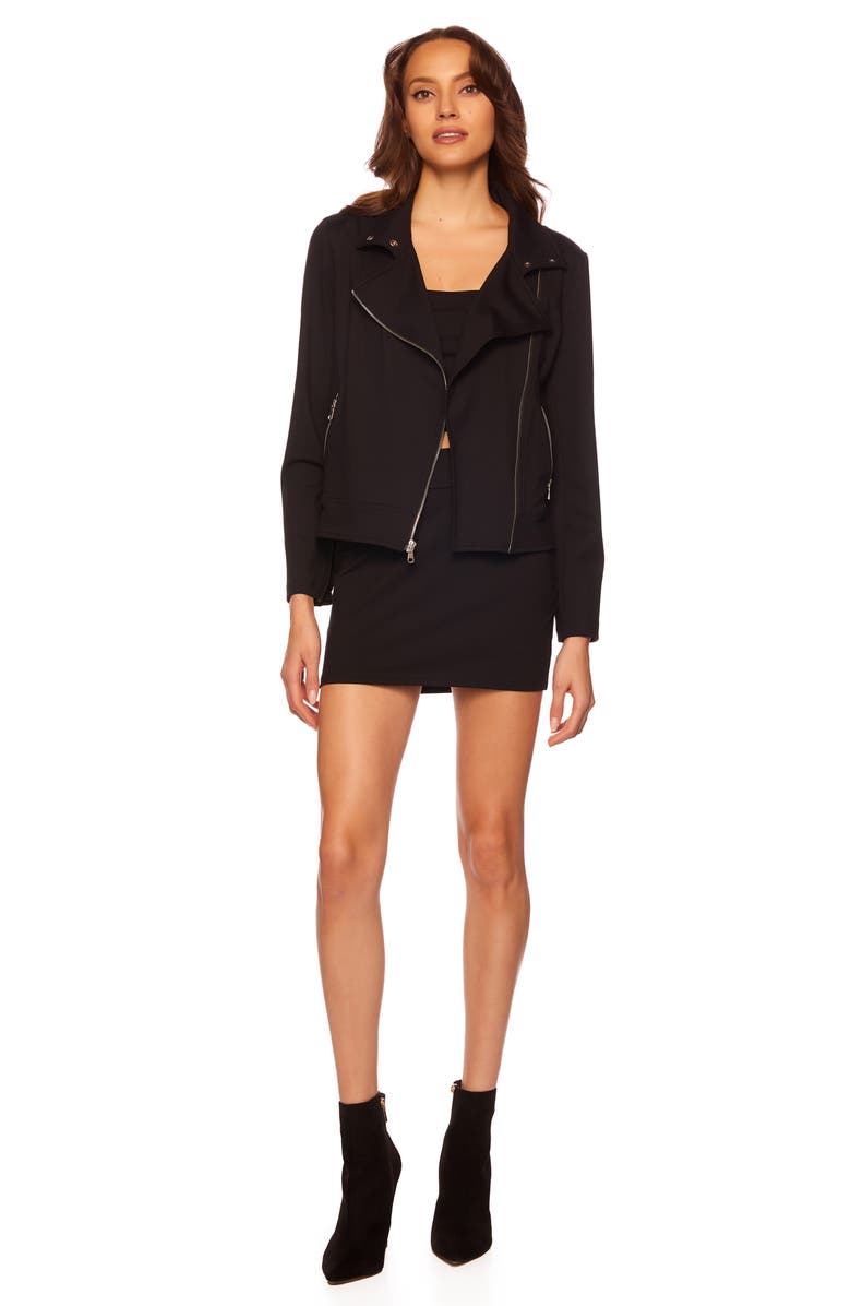 Susana Monaco Moto Jacket, Alternate, color, 