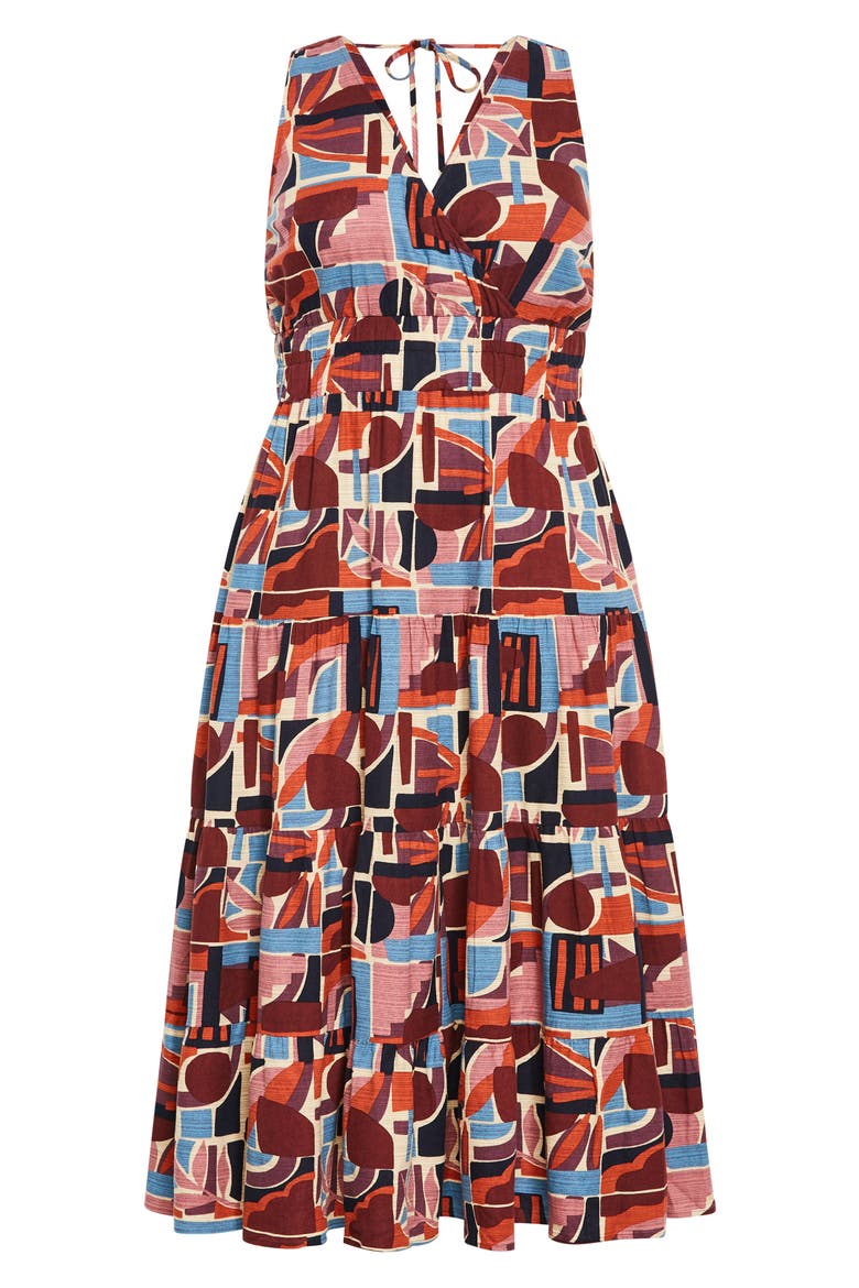 Amara Tie Back Dress, Alternate, color, LA PALMA