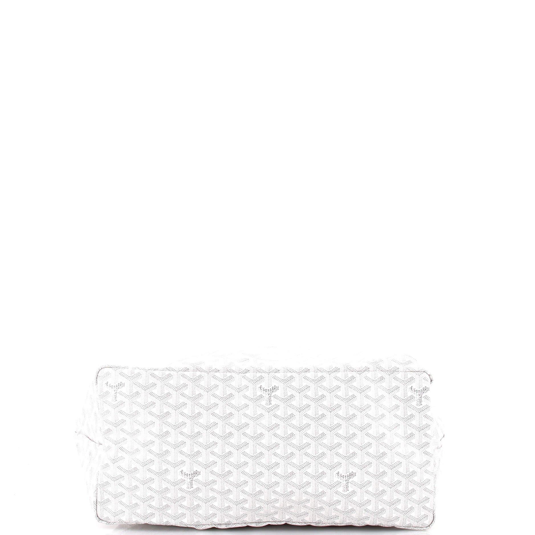 Pre-Owned Goyard Saint Louis Tote Coated Canvas GM, Alternate, color, White