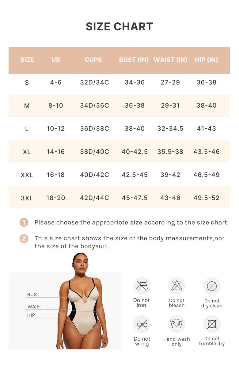 Shapellx AirSlim Deep Plunge Thong Shaping Bodysuit, Alternate, color, 