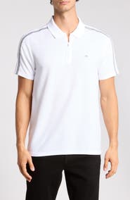 Calvin Klein Logo Tape Zip Polo