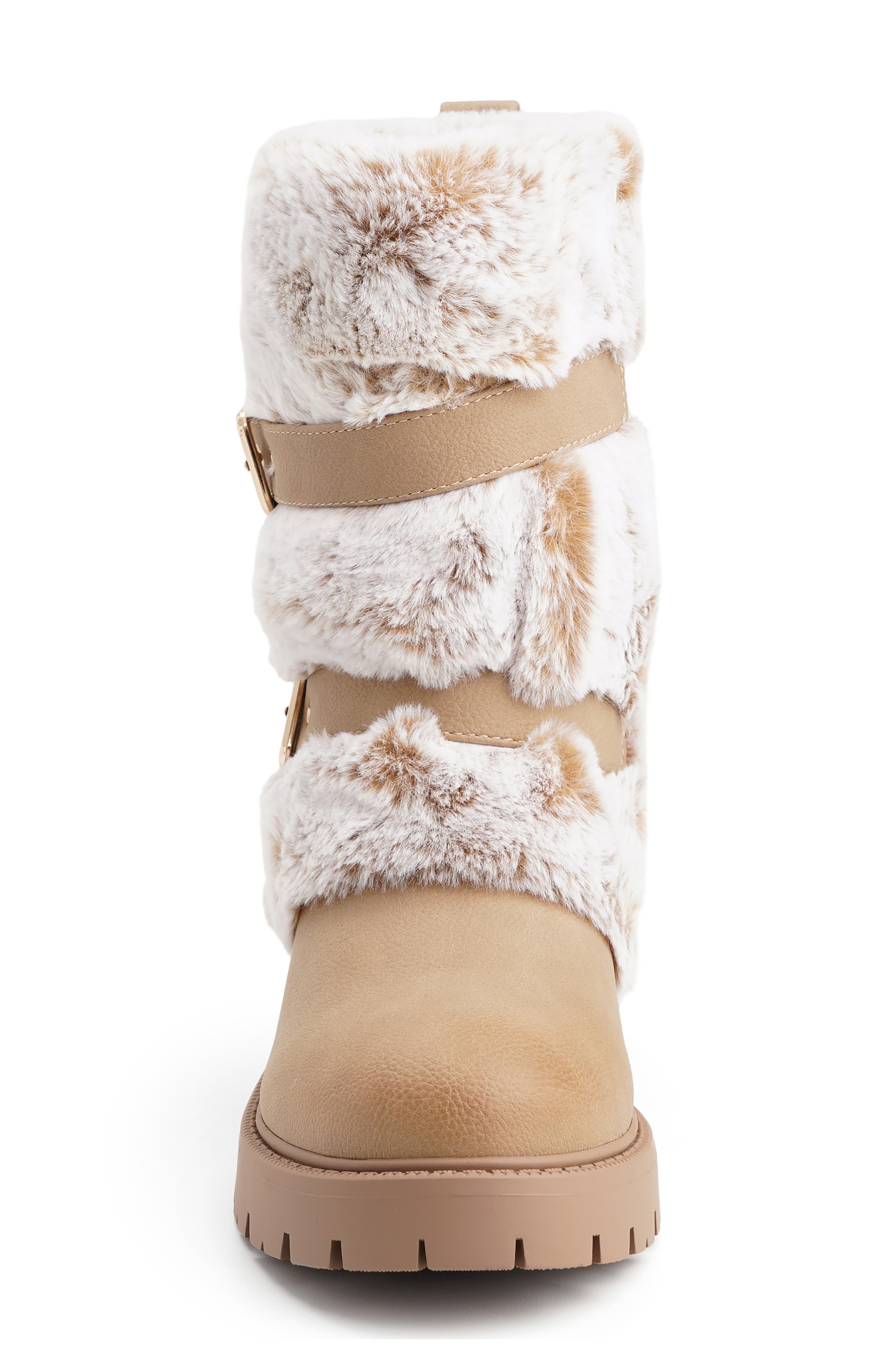 Skylar Faux Leather Boot, Alternate, color, TAUPE
