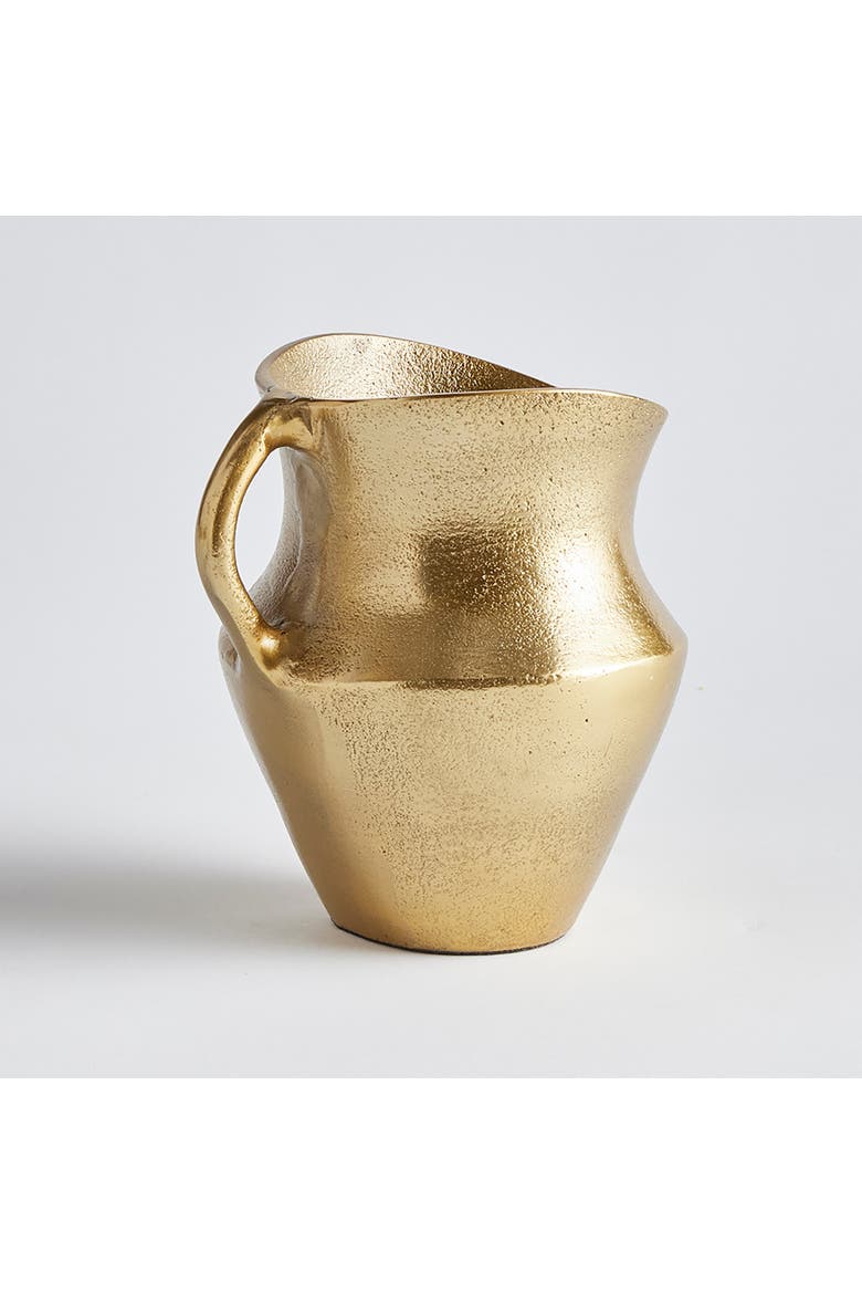 Elaina Decorative Pitcher, Alternate, color, Gold