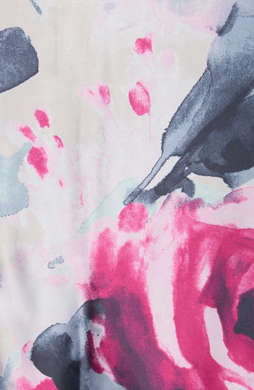 Vince Camuto Watercolor Floral Print Square Scarf In Multi