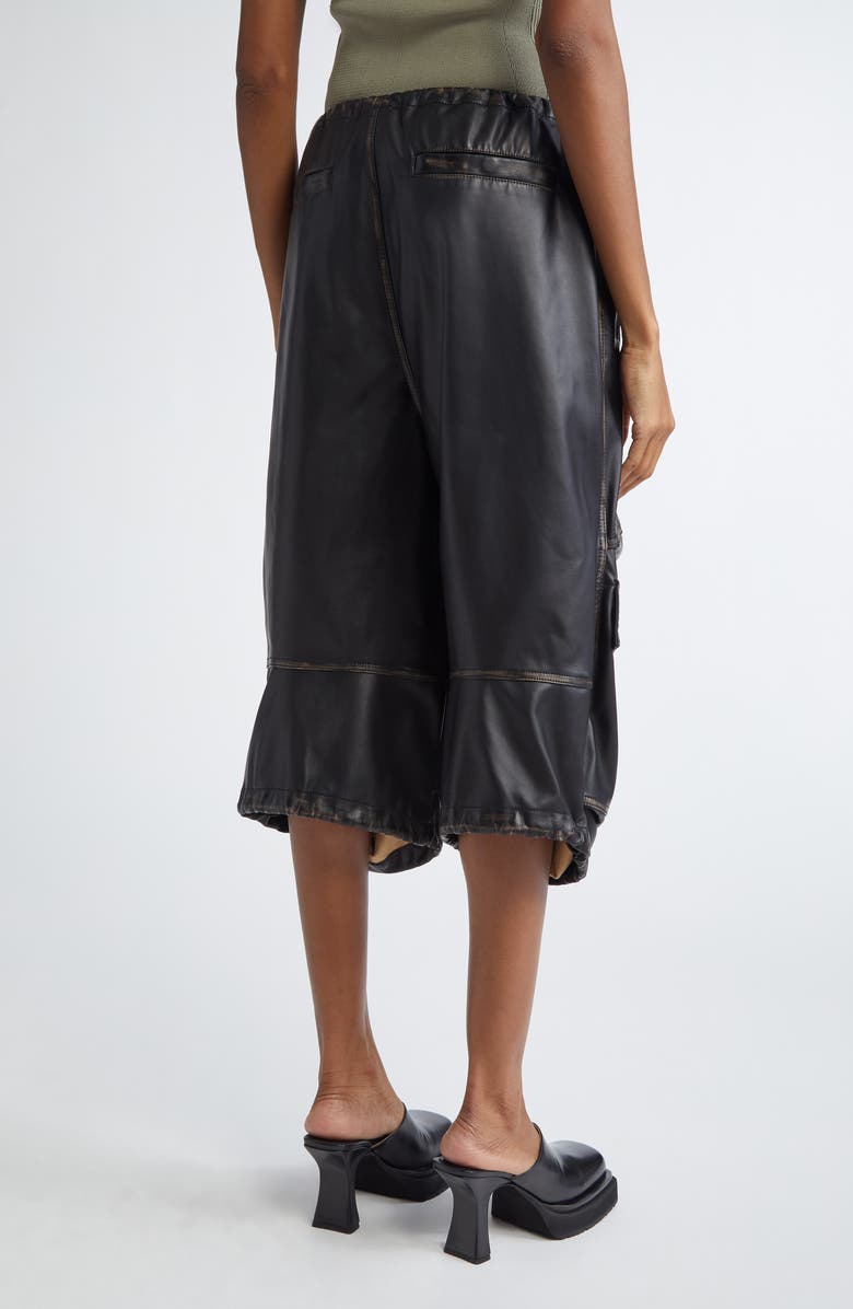 DIESEL<sup>®</sup> P-Dayetz-Short-Fem Faux Leather Bermuda Pants, Alternate, color, 