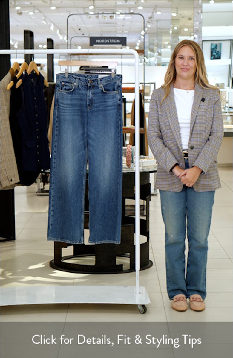 Saige Low Rise Relaxed Straight Jeans, sales video thumbnail