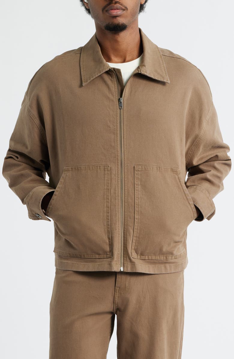 BP. Canvas Workwear Jacket, Alternate, color, Brown Shiitake