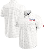 Darius Rucker Collection by Fanatics Men's Darius Rucker Collection by Fanatics  Cream Philadelphia Phillies Printed Button-Down Shirt