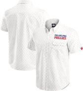 Darius Rucker Collection by Fanatics Men's Darius Rucker Collection by Fanatics Cream Philadelphia Phillies Printed Button-Down Shirt