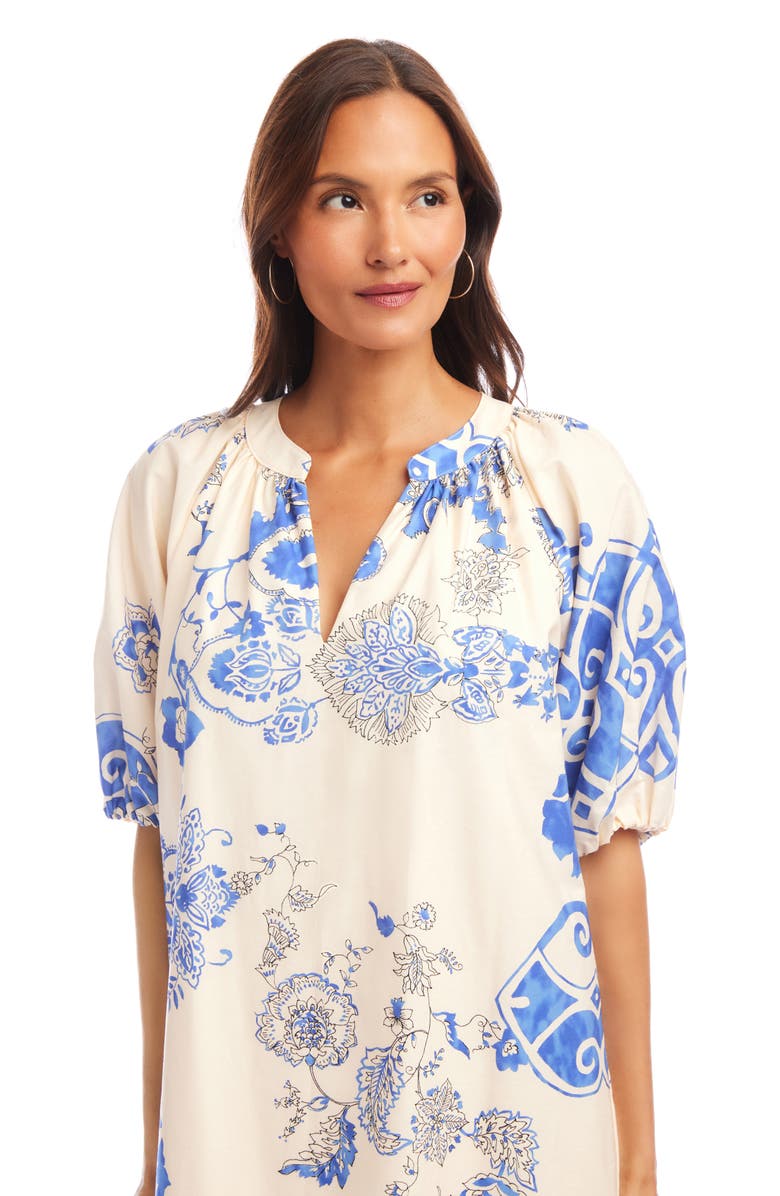 Karen Kane Puff Sleeve Tunic Dress, Alternate, color,