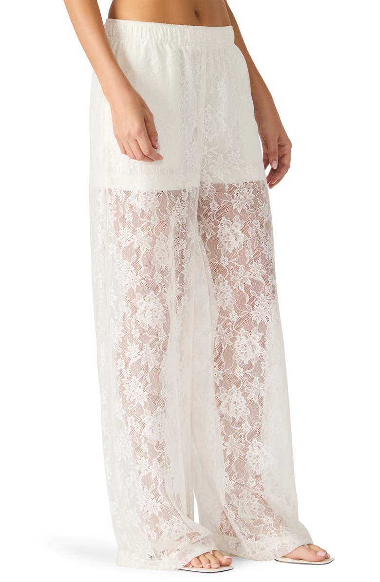 Steve Madden Sedona Lace Wide Leg Pants, Alternate, color, Cream