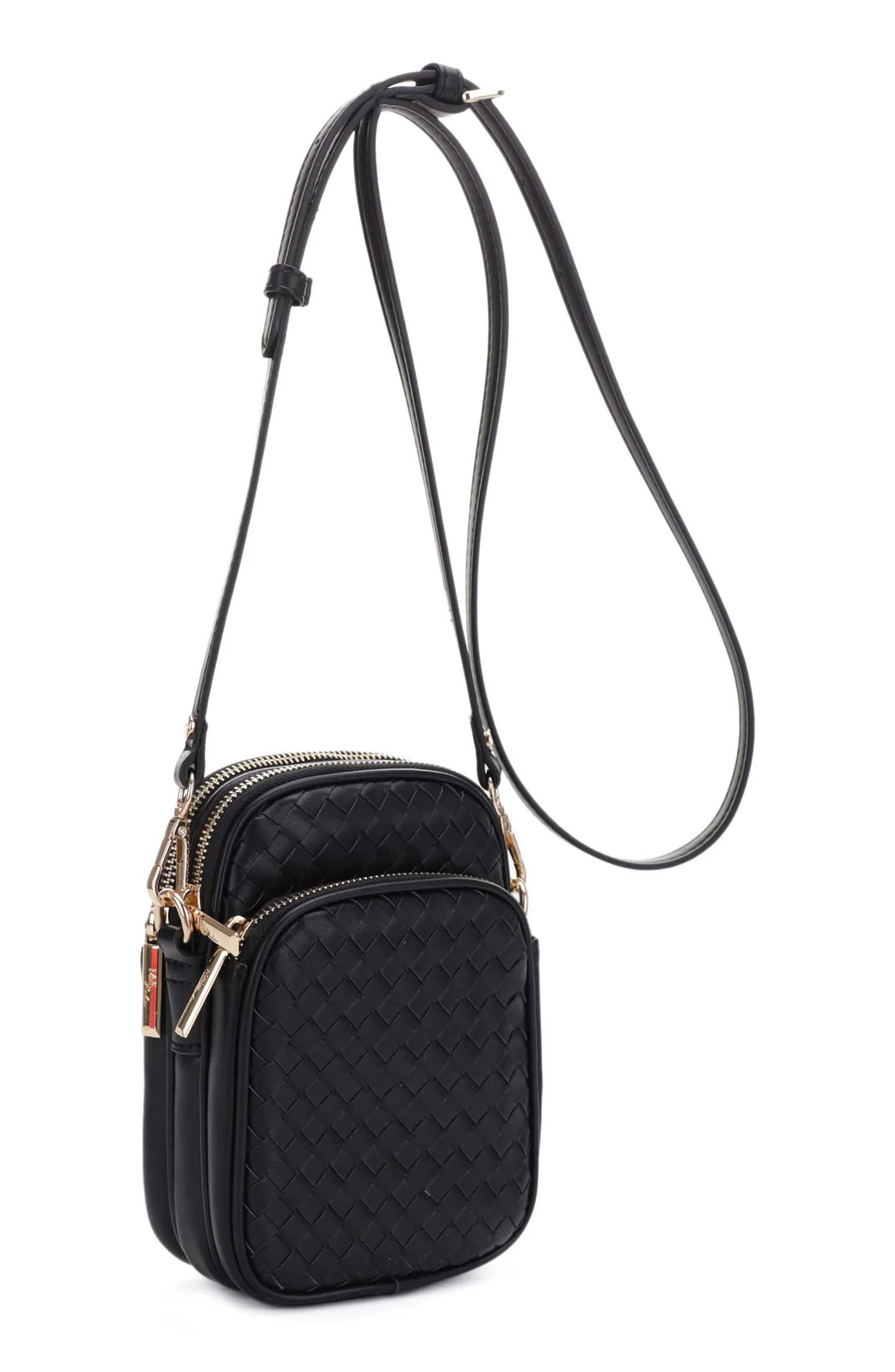 Mali + Lili Josie Diamond Weave Crossbody Bag, Main, color, 