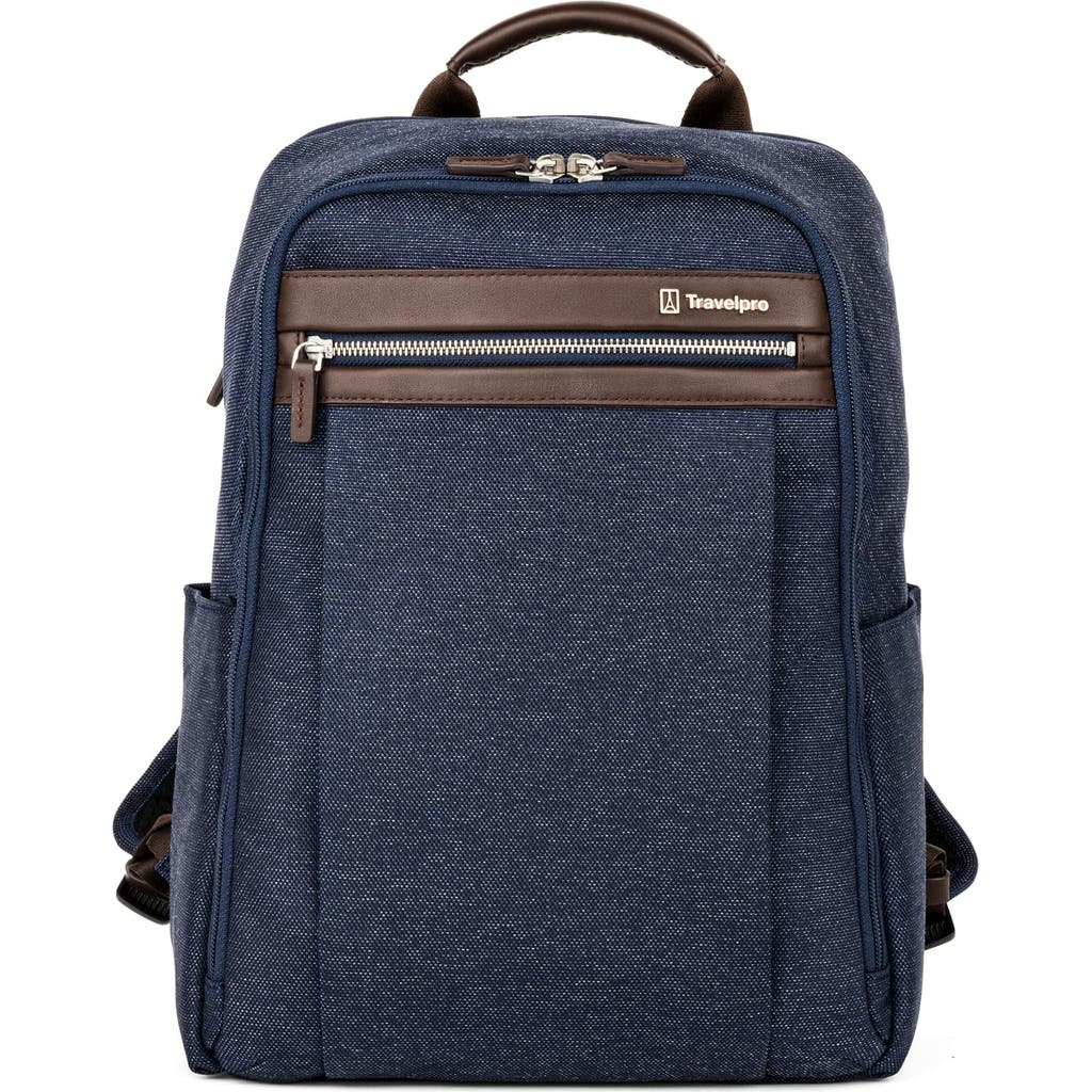 Travelpro Platinum Elite Laptop Travel Backpack In True Navy Blue