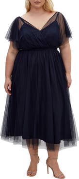 City Chic Elina Tulle Maxi Dress