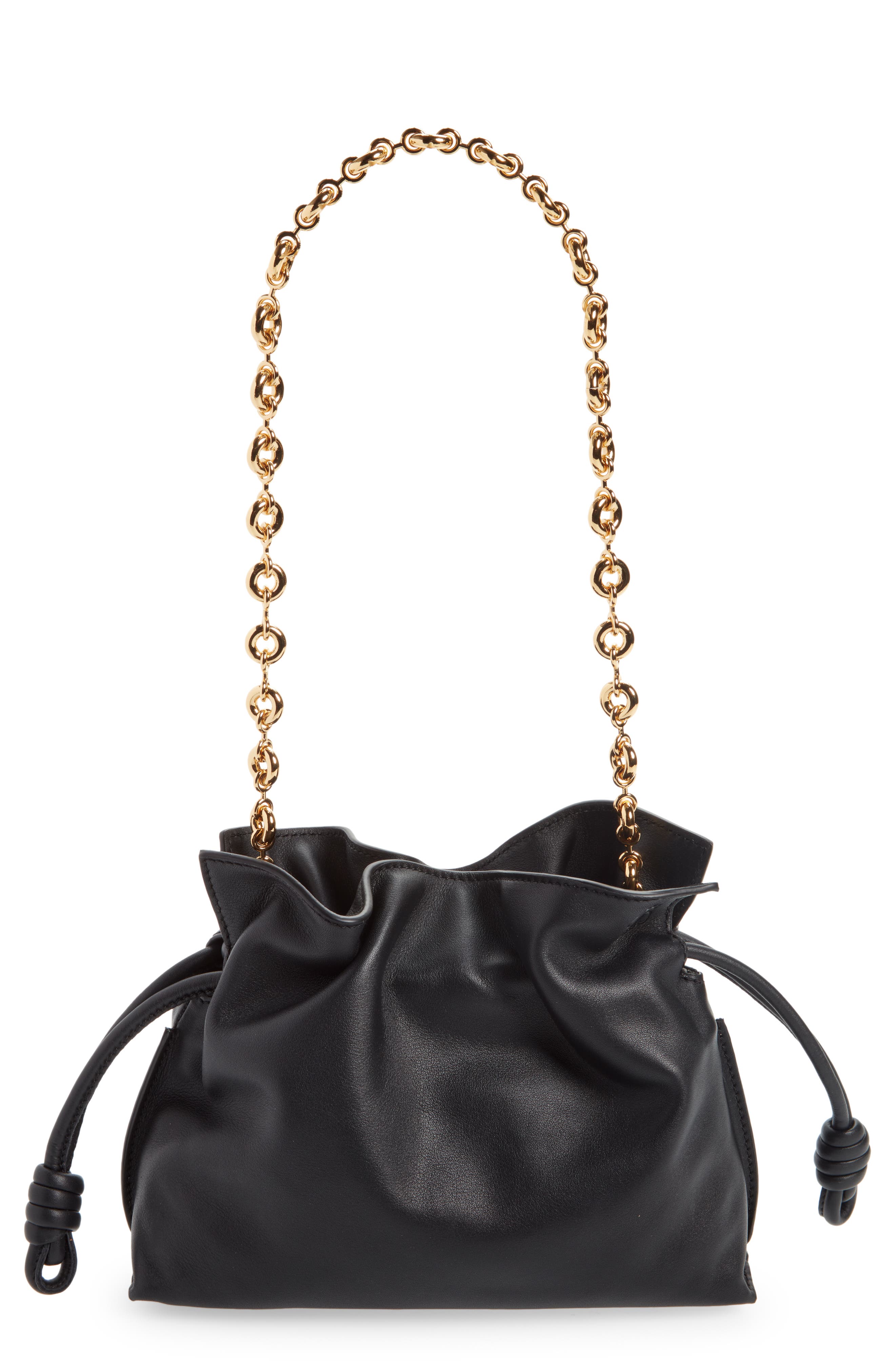 Loewe Mini Flamenco Leather Clutch, Main, color, 