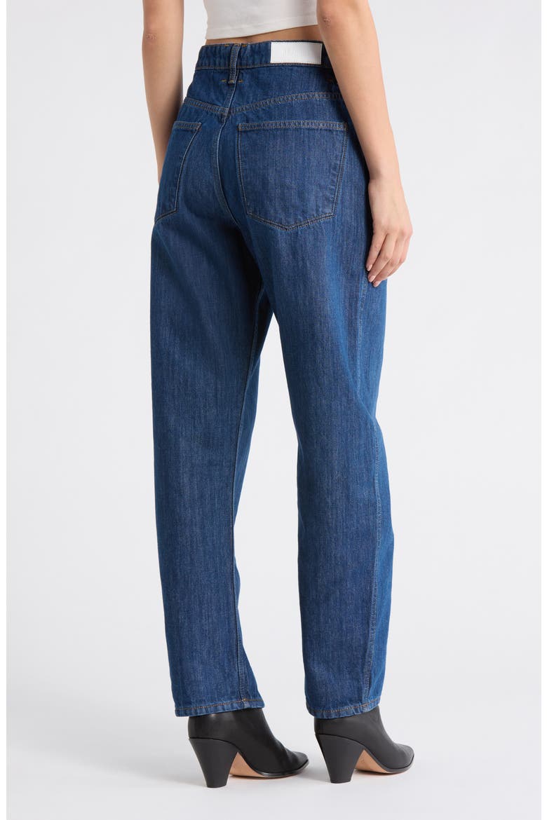 The Rewind Reversible High Waist Crop Barrel Leg Jeans, Alternate, color, DARK SANTA CRUZ