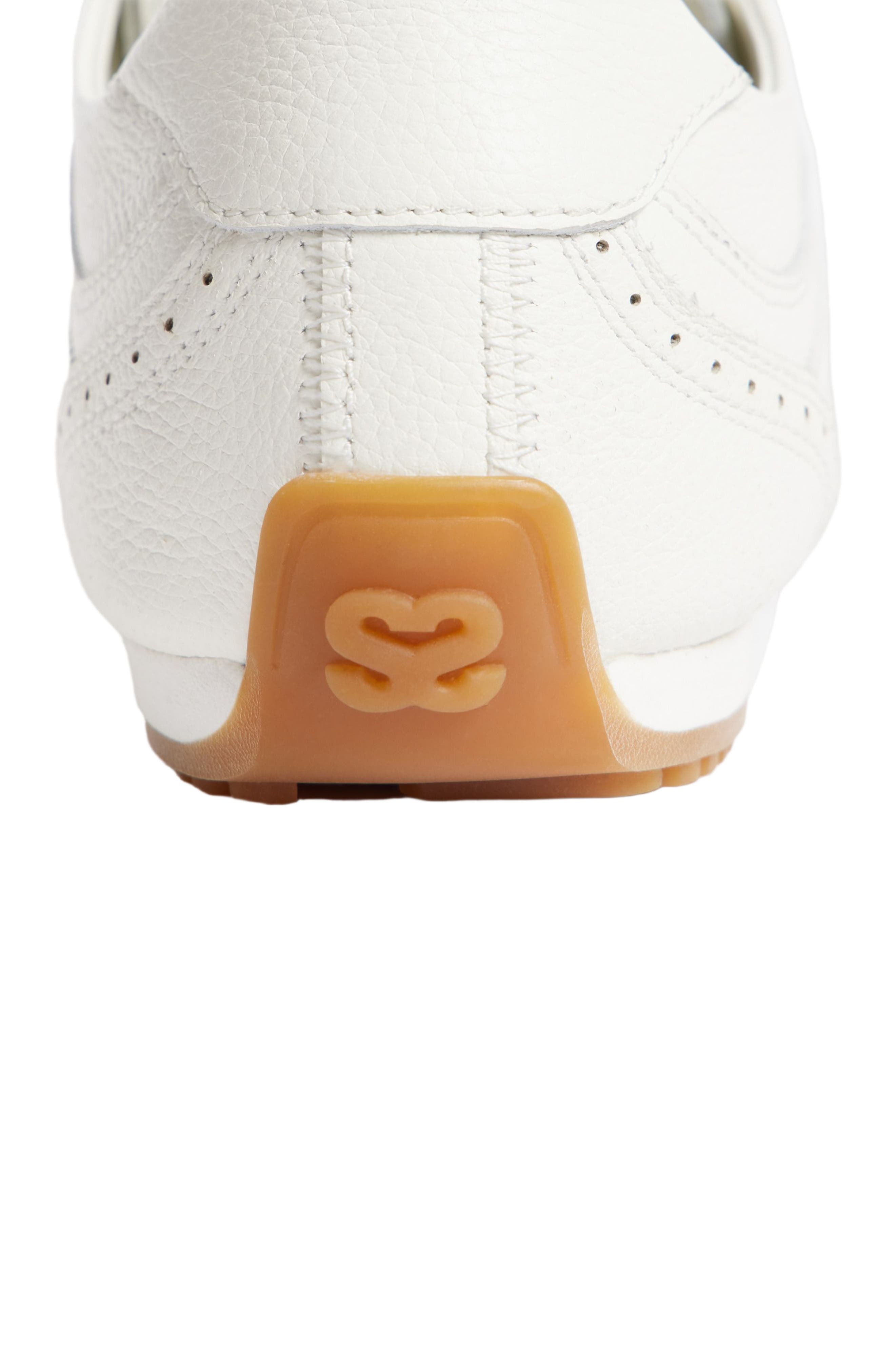 Light Wave leather trainers, Alternate, color, Ecru