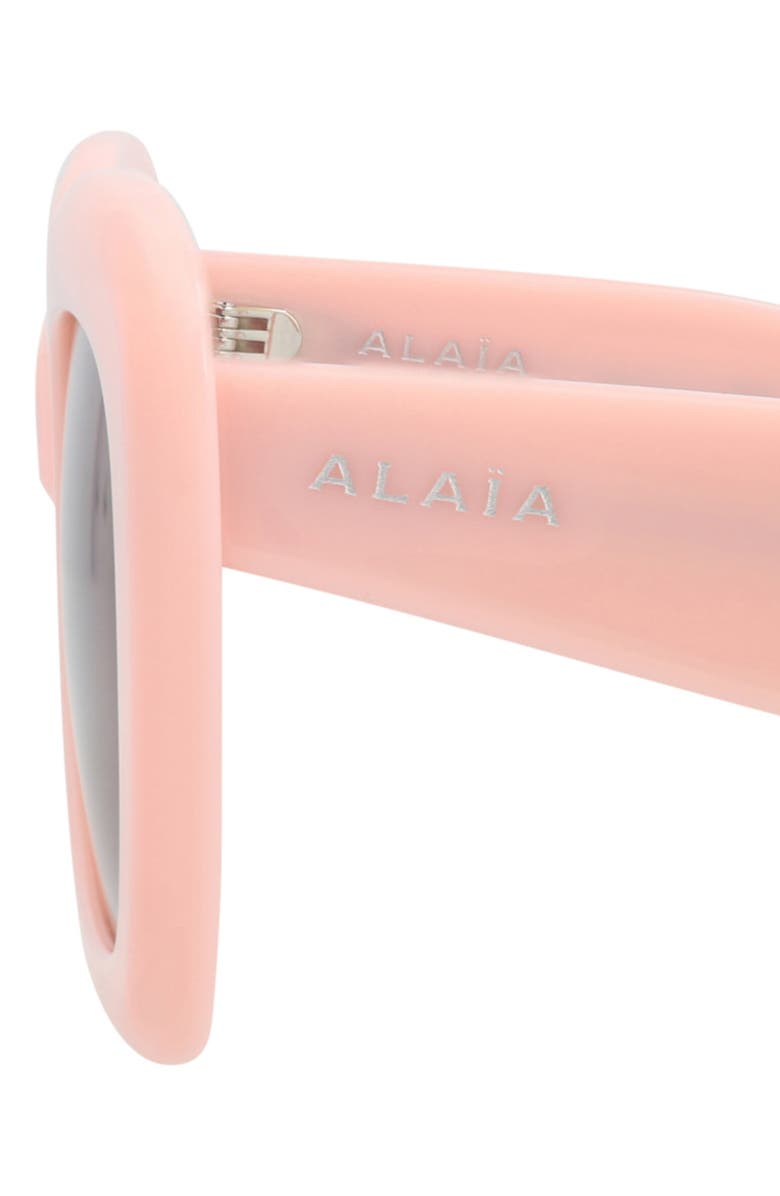 Alaïa 53mm Square Sunglasses, Alternate, color, Pink Pink Violet