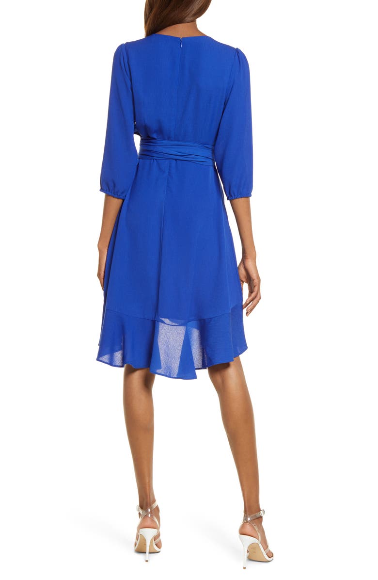 Chelsea28 Twirl Faux Wrap Dress, Alternate, color, 