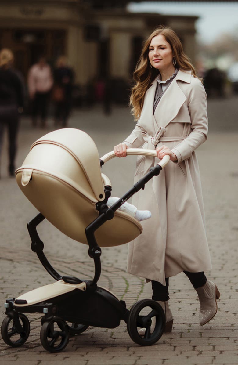 mima Xari 4G Silver Chassis Stroller with Reversible Reclining Seat & Carrycot, Alternate, color, 