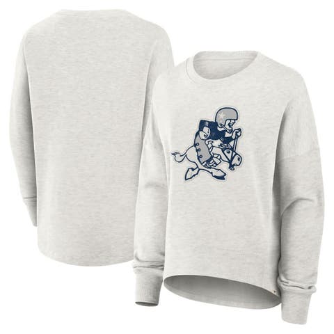 Women
s Fanatics Heather Gray Dallas Cowboys Oversized Hometown Pullover Sweatshirt