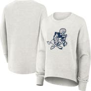 FANATICS Women's Fanatics Heather Gray Dallas Cowboys Oversized Hometown Pullover Sweatshirt