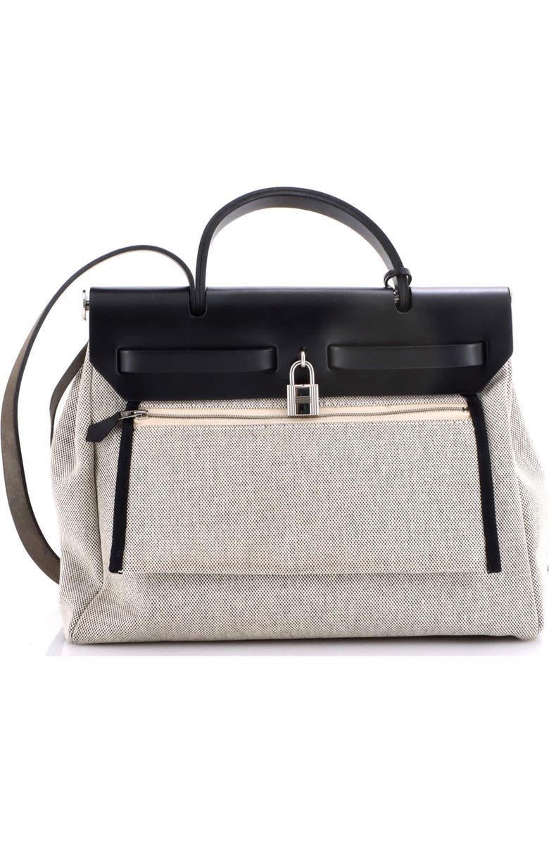 Pre-Owned Hermes Herbag Zip Pegase Pop Toile and Leather 31, Alternate, color, Bleu Indigo