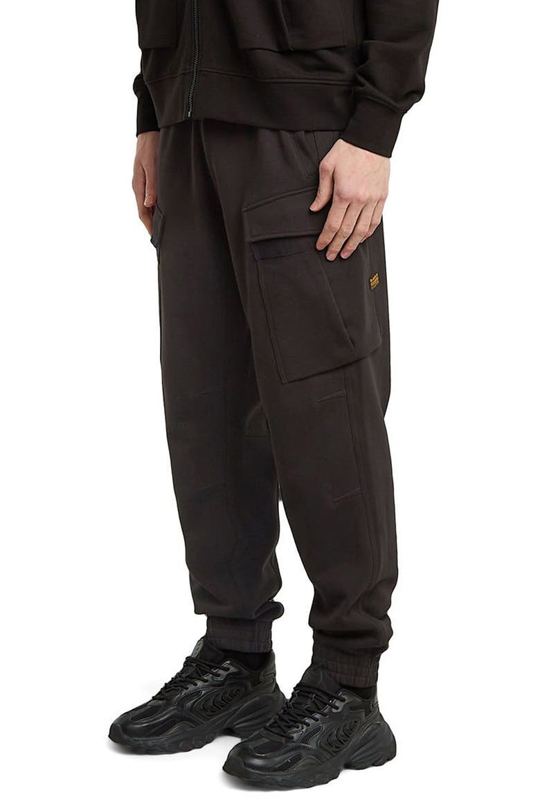 Rovic Zip 3D Loose Cargo Joggers, Alternate, color, DARK BLACK