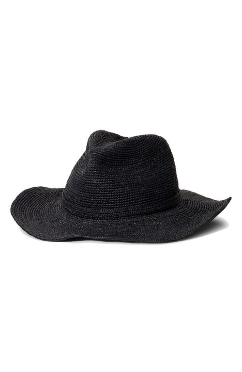 Janessa Leoné Sacha Straw Cowboy Hat in Navy at Nordstrom, Size Medium