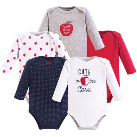 Everyday Long-Sleeve Cotton Bodysuits Bundle of 5 (Baby)