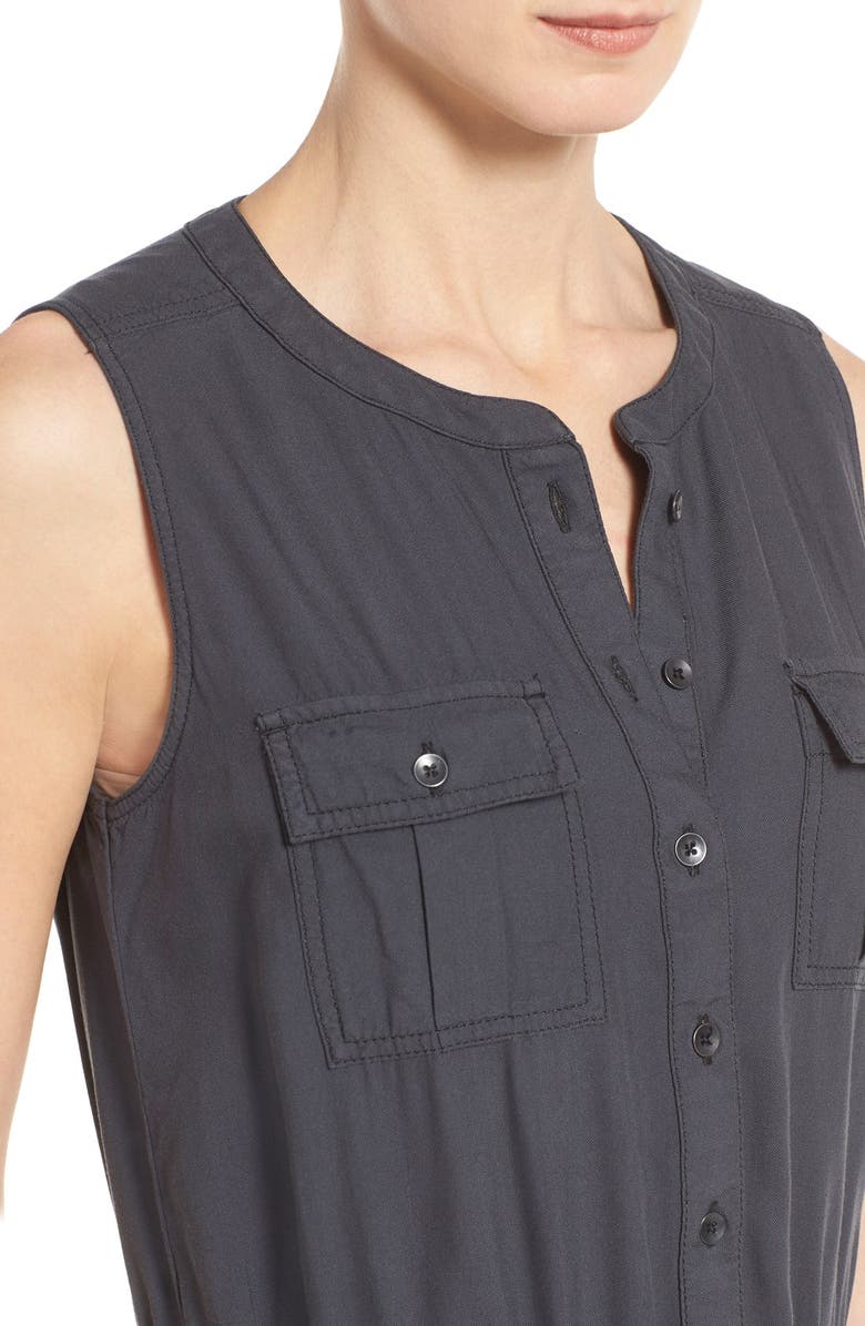 Caslon<sup>®</sup> Sleeveless Utility Jumpsuit, Alternate, color, 