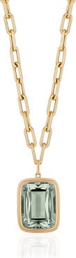 GOSHWARA Manhattan Cushion Pendant Necklace
