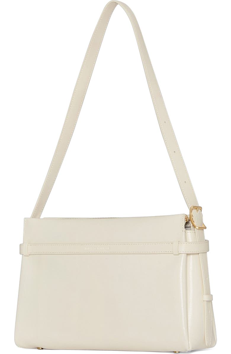 Rebecca Minkoff Small Insider Leather Shoulder Bag, Alternate, color, Porcelain