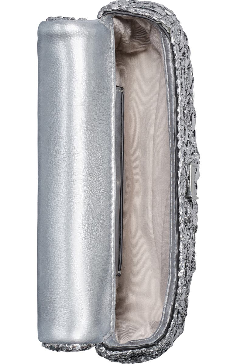 Tory Burch Kira Woven Metallic Leather Crossbody Bag, Alternate, color,