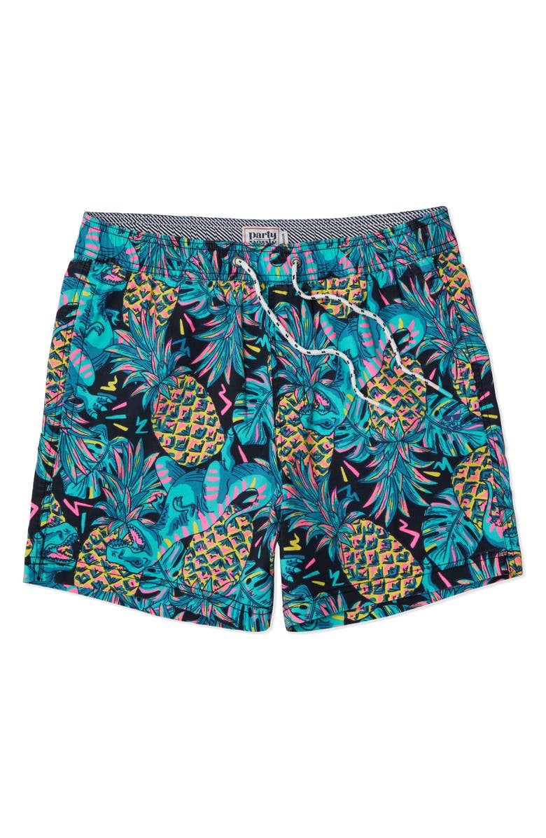 Party Pants Primal Pines Swim Trunks, Main, color,