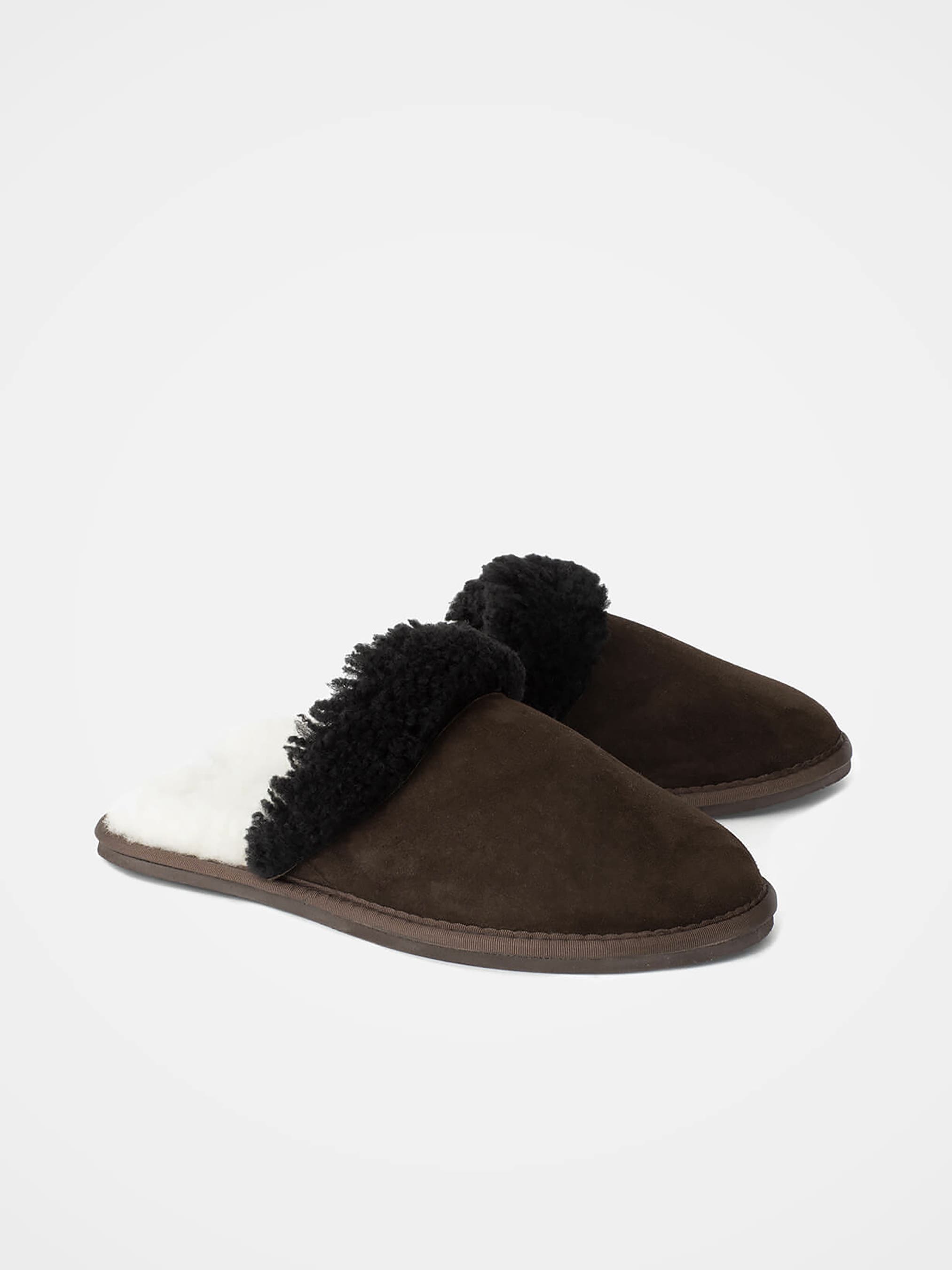 Celtic & Co. British Shearling Mules, Main, color, Mocca