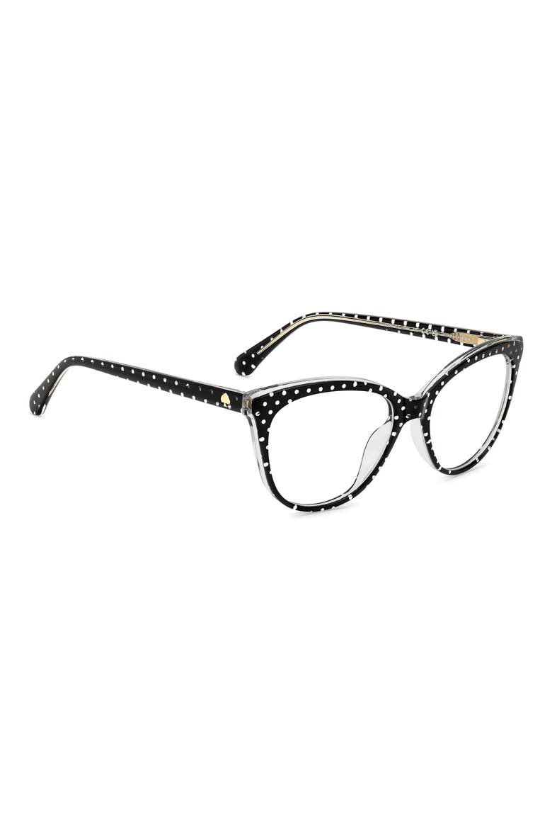 kariane 55mm oval reading glasses, Alternate, color, PATTERN BLACK