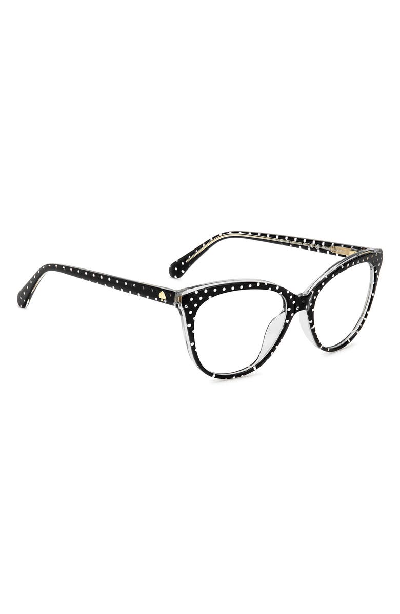 Kate Spade New York kariane 55mm oval reading glasses, Alternate, color, 