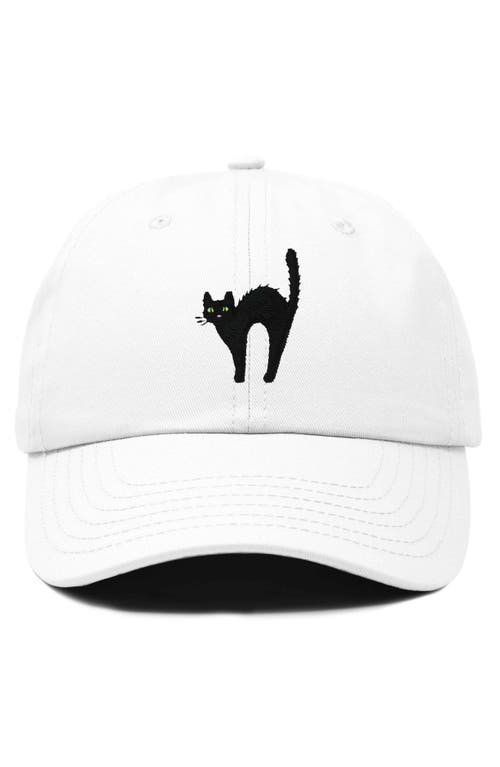 DALIX DALIX BLACK CAT EMBROIDERED CASUAL HAT 