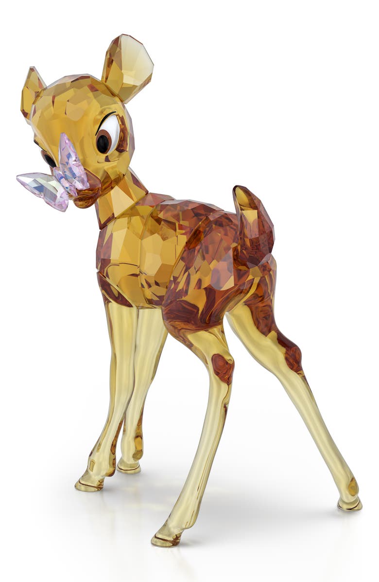 Swarovski x Disney 'Bambi' Crystal Figurine, Alternate, color, Light Amber