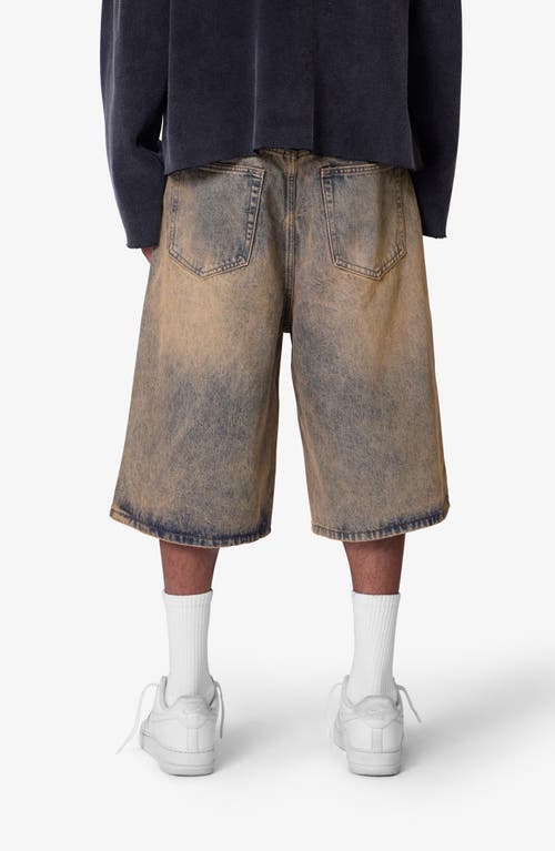 Mnml Baggy Denim Shorts In Blue
