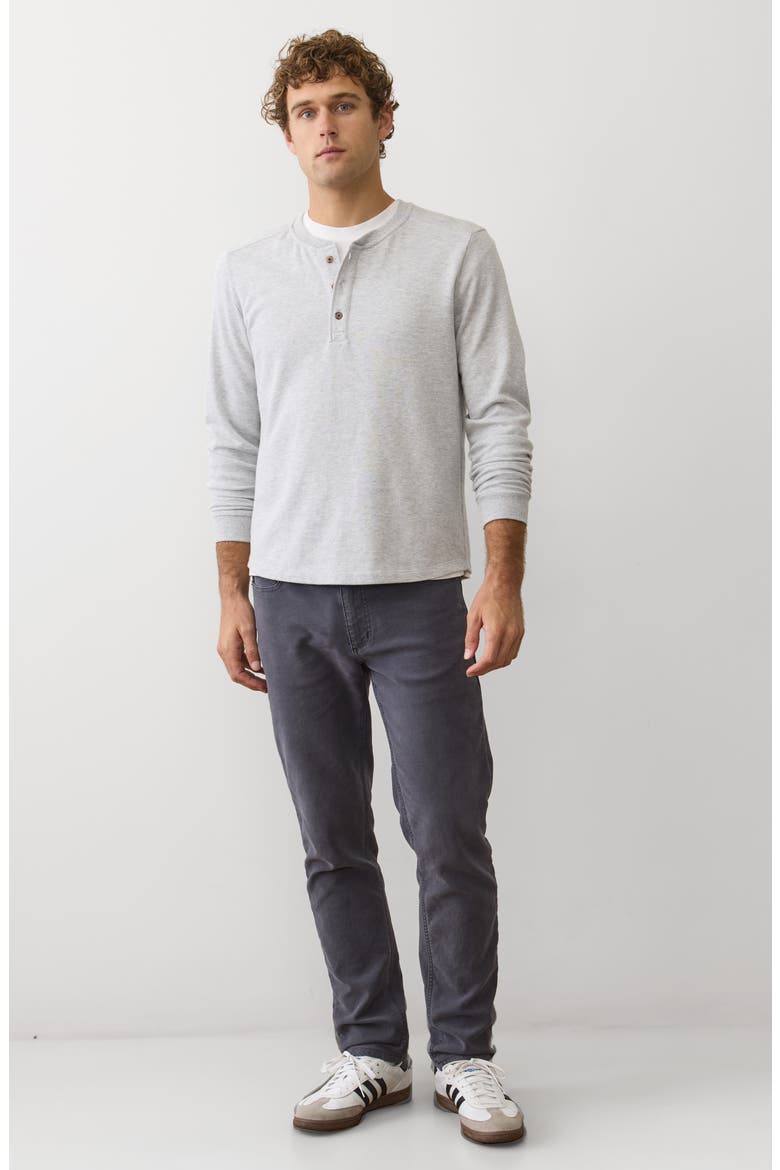 Pacifica Stretch Henley, Alternate, color, LIGHT GREY