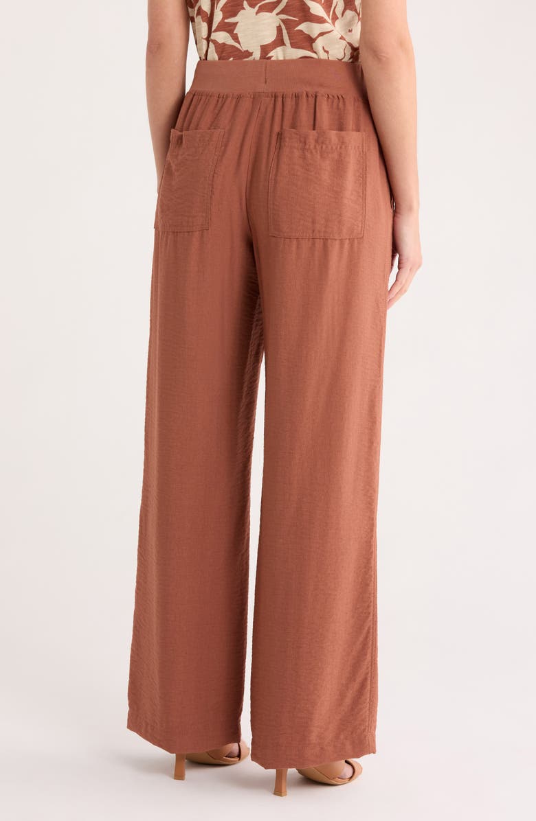 Sanctuary Twill Wide Leg Pants, Alternate, color, Teak